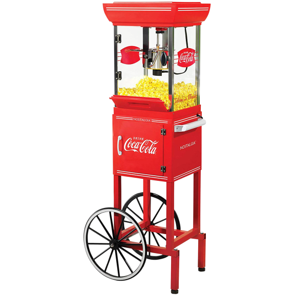 Nostalgia Coca-Cola 48" Popcorn Cart