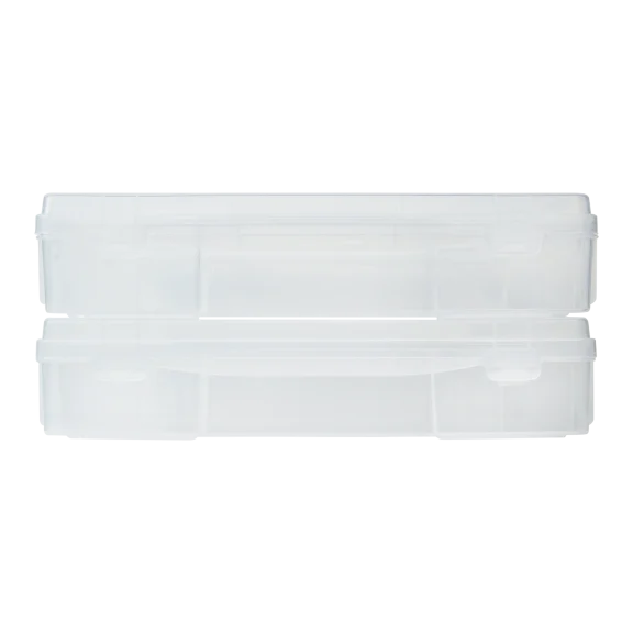 2-Pack: Novelinks 14"x14" Premium Plastic Stackable Storage Cases