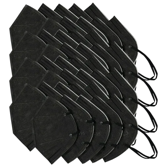 40-Pack: Black KN95 Masks