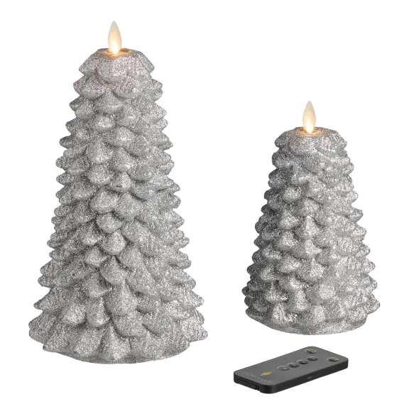 The Remote-Controlled Holiday Tree Candle Set