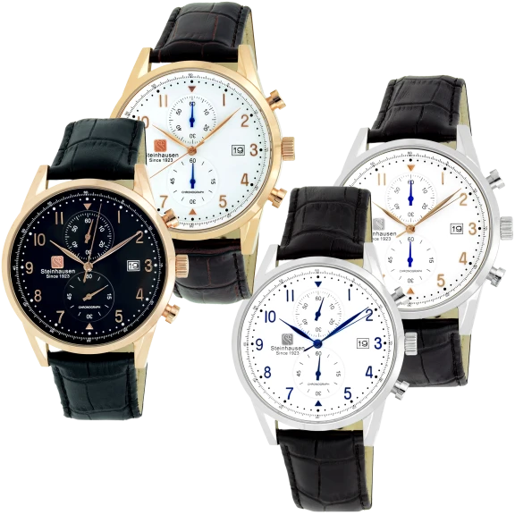 Men's "Lugano" Swiss Quartz Watch by Steinhausen