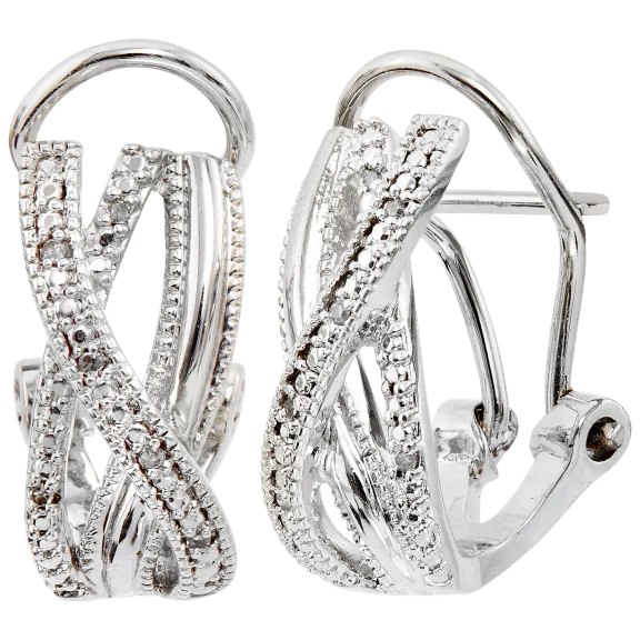Savvy Cie Diamond Statement Fashion Earrings