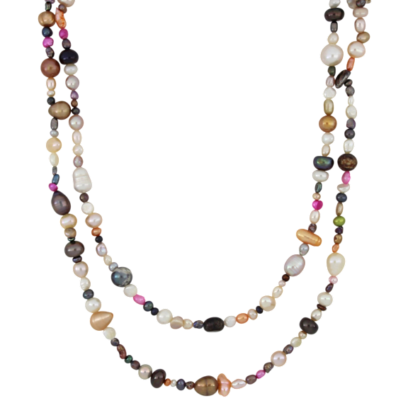 The Multi-Color Endless Pearl Necklace