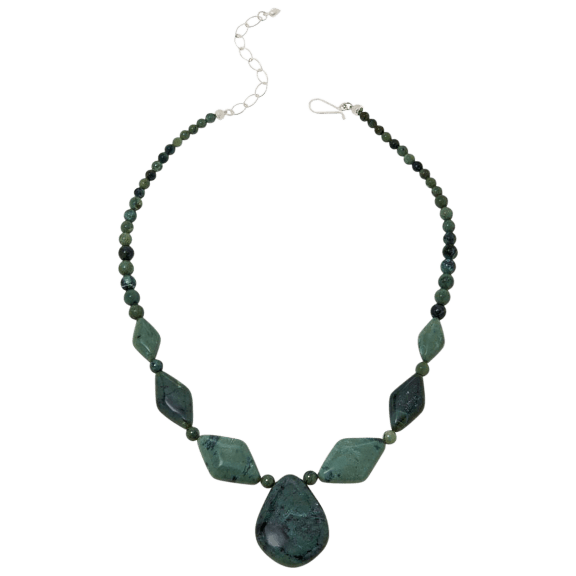 Jay King Watermelon Skin Stone Pendant Necklace