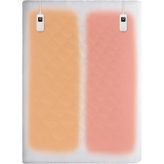 Sunbeam Water Resistant Quilted Heated Mattress Pad with 12 Heat Settings