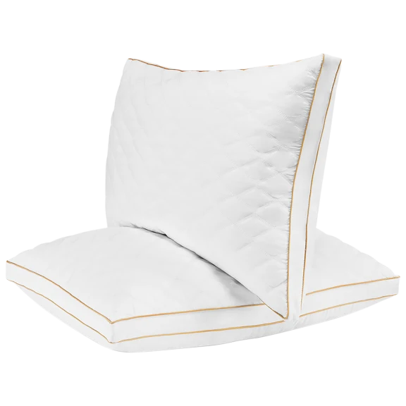 2-Pack: Italian Luxury Adjustable Diamond Quilted Pillows (King)