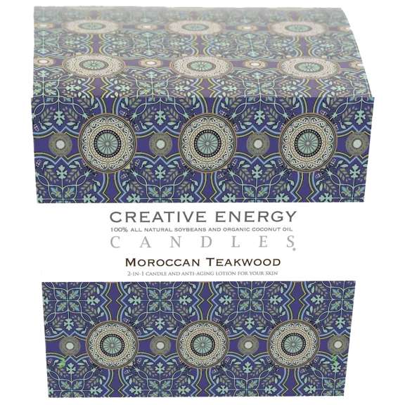 Creative Energy 7oz Glass Cosmetic Soy Lotion Candle