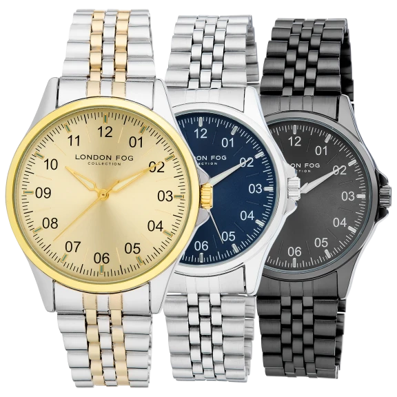 London Fog Dundee Reader Link Watch