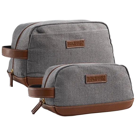 2-Piece Fit & Fresh Men's Toiletry Bag Set