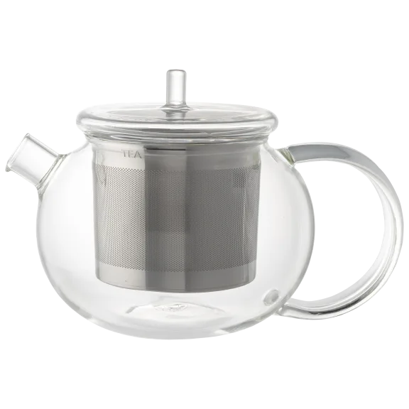 Victor & Victoria Glass Teapot with Stainless Steel Infuser (17oz)