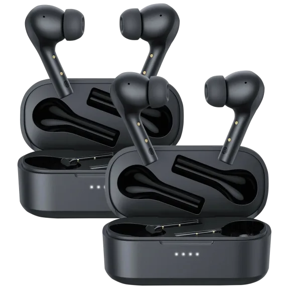 2-Pack: Aukey True Wireless Earbuds with Wireless Charging Case