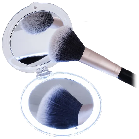 Zadro LED Lighted Ultimate Compact Mirror with Storage Bag