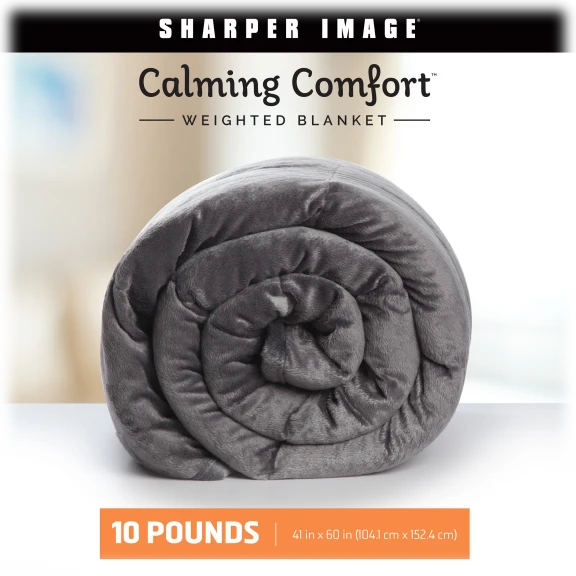 Sharper Image Calming Comfort Weighted Blankets - 10 lbs