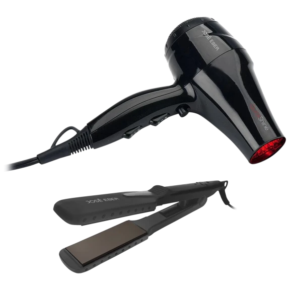 Jose Eber Quickshine Infrared Dryer with Wet & Dry Flat Iron Combo
