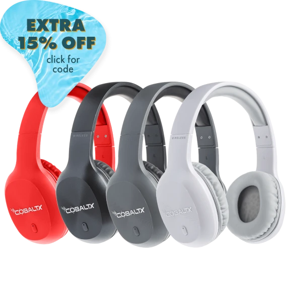 CobaltX Audify Over Ear Headphones with Noise Reduction