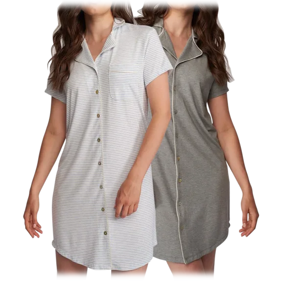 Lusomé Moisture Management Marilyn Cap Sleeve Night Shirt