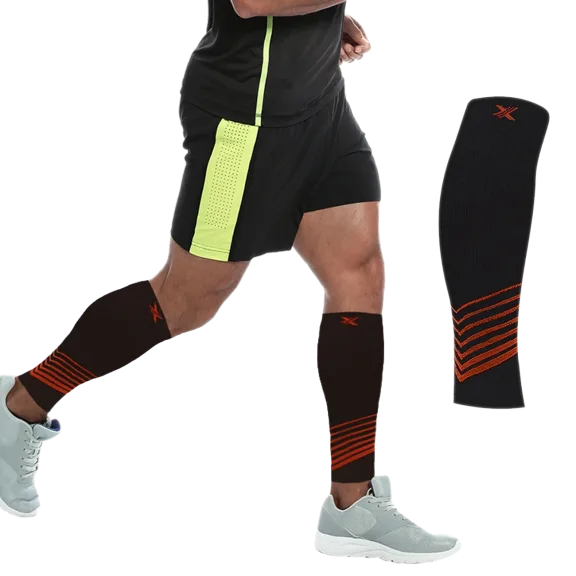 XTF Ultra V-Striped Calf Compression Sleeves