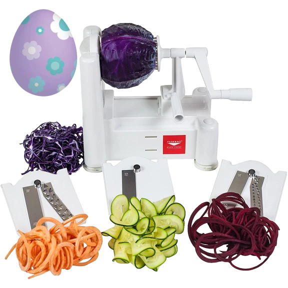 Paderno World Cuisine 6-Blade Vegetable Spiralizer & Slicer