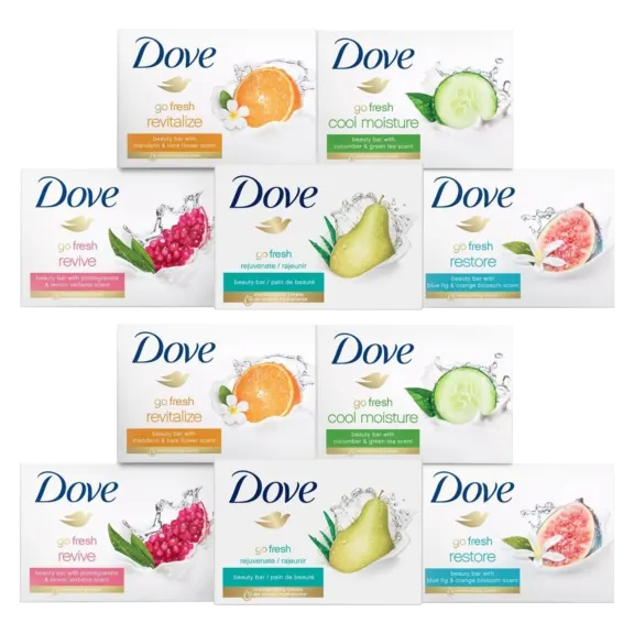 15-Pack: Dove Bar Soap Variety Bundle