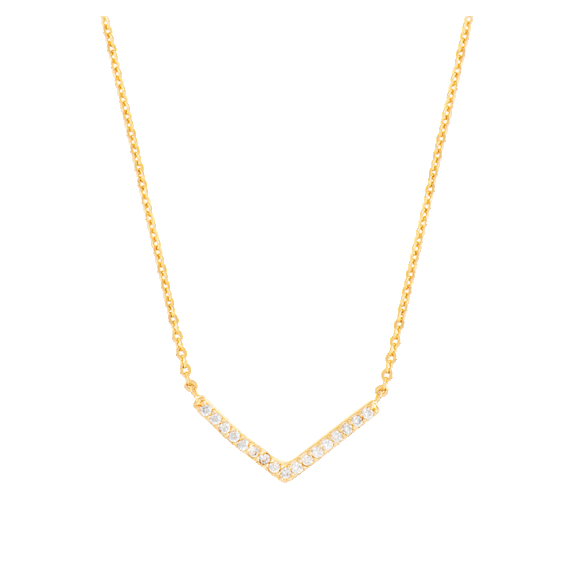 Sole du Soleil Lupine 18k Gold Plated Bar Necklace