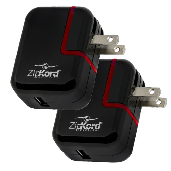 2-Pack: ZipKord Quick Charge 3.0 USB Wall Chargers