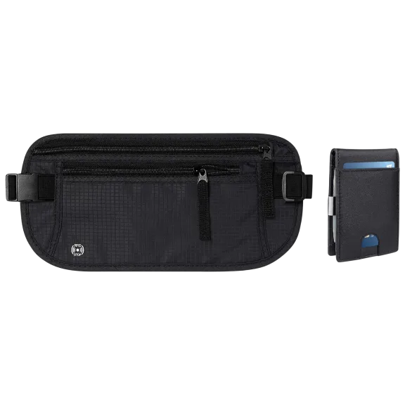 Ciana Money Belt with Bifold Slim Wallet