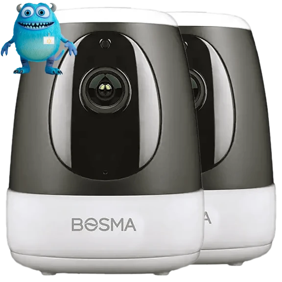 2-Pack: Bosma XC 1080p WiFi Indoor Security Camera