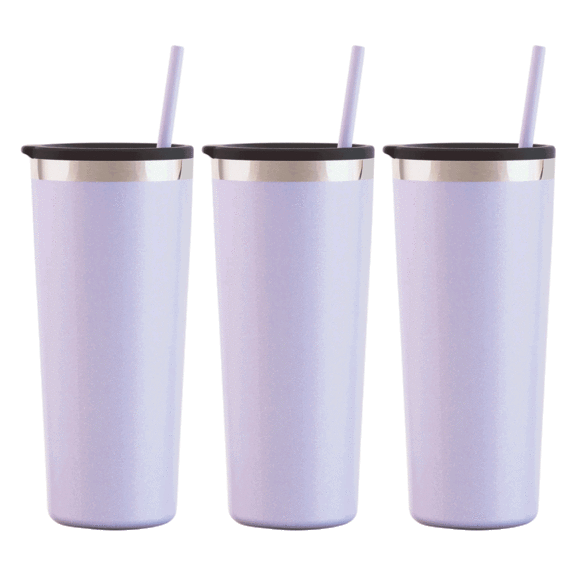 3-Pack: Maars Roadie 22oz Stainless Steel Double Wall Tumblers