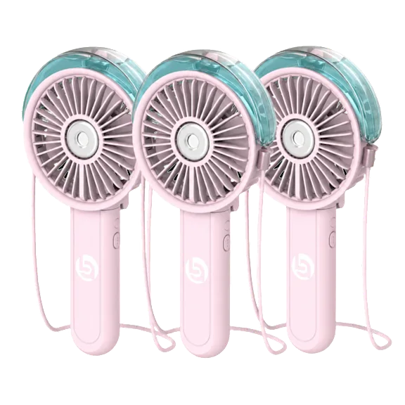 3-Pack: Lifestyle Advanced Myst Rechargeable Misting Fan