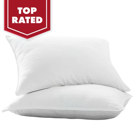 2-Pack: Villa Novum Zero-Shift Plush Gel Fiber Pillows (Standard or King)