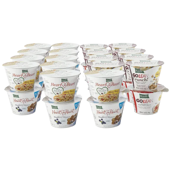 36-Pack: KASHI Assorted Variety (Honey Toasted, Blueberry, Original & Crunch)