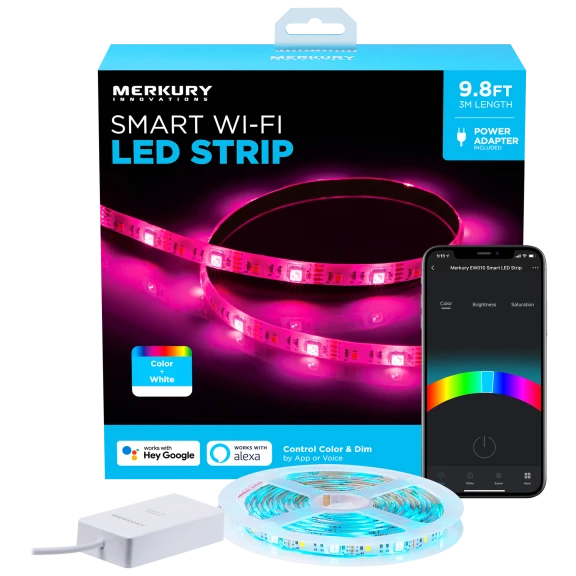 Merkury Innovations Smart Wi-Fi LED Strip (9.8')