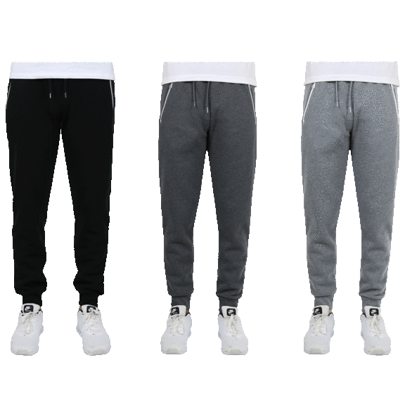 3-Pack: Men's Fleece Jogger Sweatpants