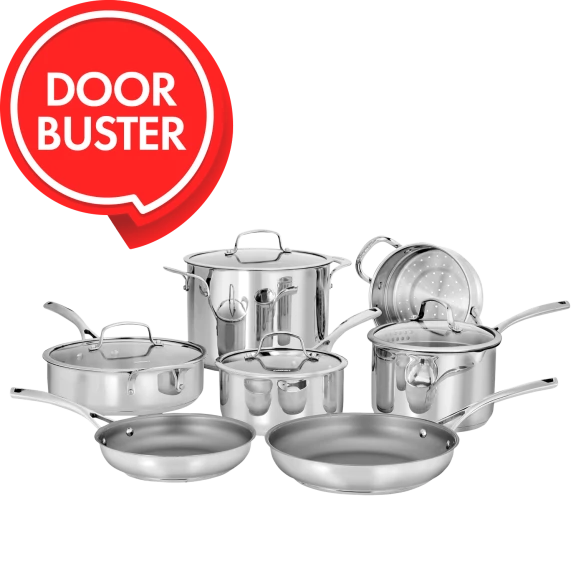 Cuisinart 11-Piece Forever Stainless Steel Cookware Set