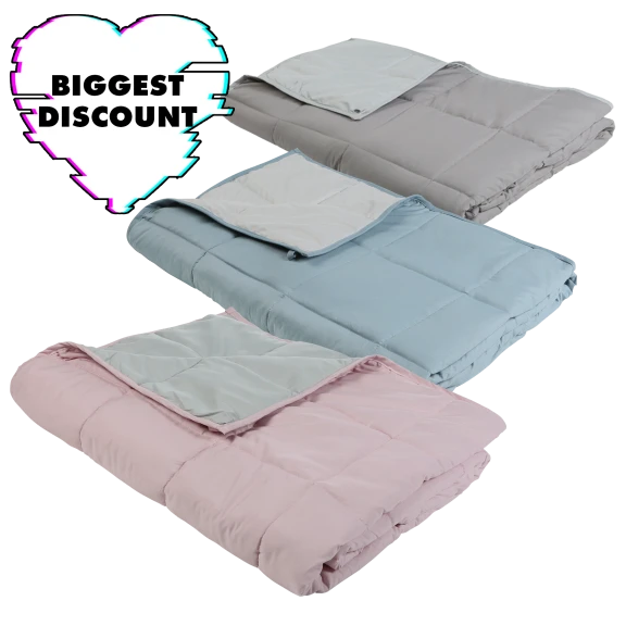 Great Bay Home 15lb Reversible Weighted Blanket