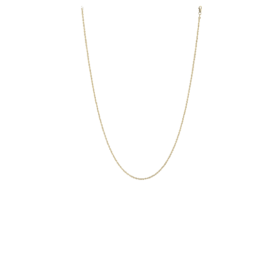 A&M 14K Yellow Gold Twisted Rope Chain Necklace