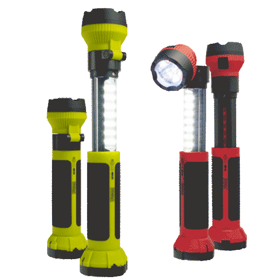 2-Pack: MobilePower Rechargeable & Extendable LED Worklights with Swivel Head