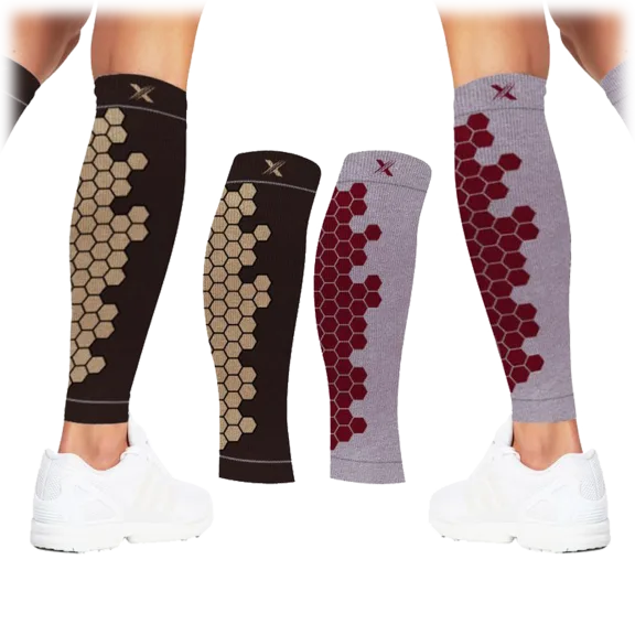 Extreme Fit Copper Infused High Performance Calf Compression and Support Sleeves