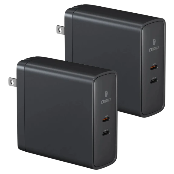2-Pack: Einova Polaris Dual Port 140W USB-C Charger
