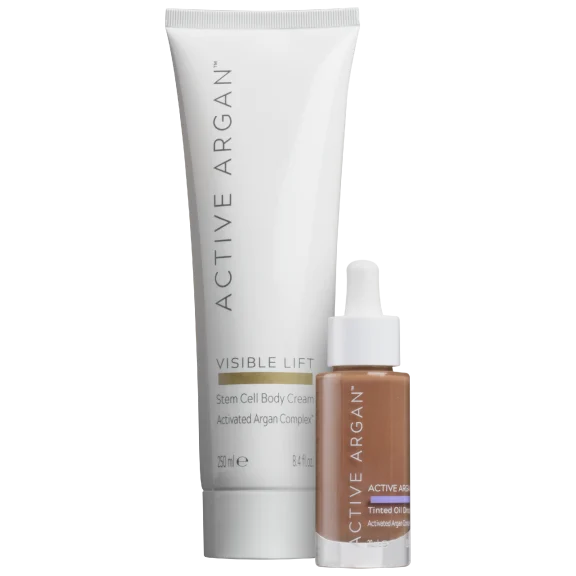 Active Argan Body Lotion & Tinted Drops Set
