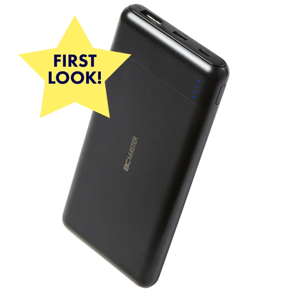 BCMaster 10,000 mAh Portable Charger with 18W Power Delivery USB-C & QuickCharge