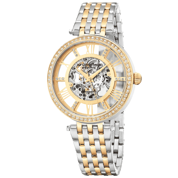 Stuhrling Delphi 38mm Skeleton Bracelet Watch