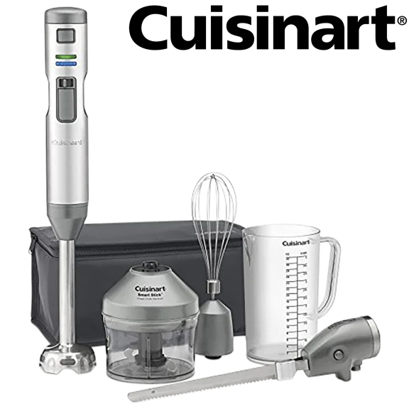 Cuisinart Silver Cordless Hand Blender w/ Electric Knife