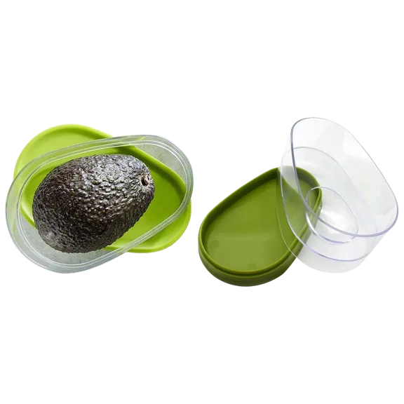 2-Pack: Snap-On Avocado Food Saver Storage Container by Two Elephants