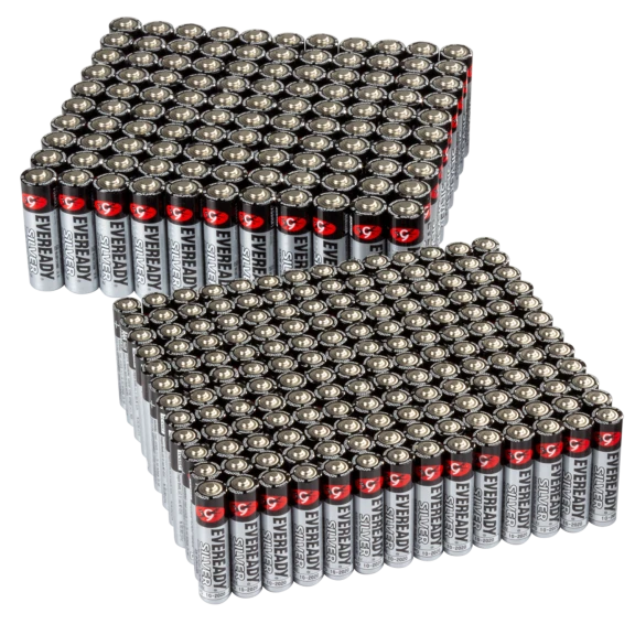 Energizer Eveready Silver Alkaline Batteries (110 AA or 168 AAA)