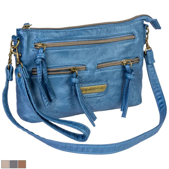Stone Mountain 4-in-1 Smokey Mountain East/West Crossbody in Embossed Vinyl