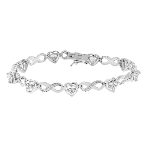 Cate & Chloe "Amanda" 18K Gold Plated Infinity Tennis Bracelet