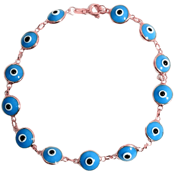 Savvy Cie 18k Gold Evil Eye Bracelet