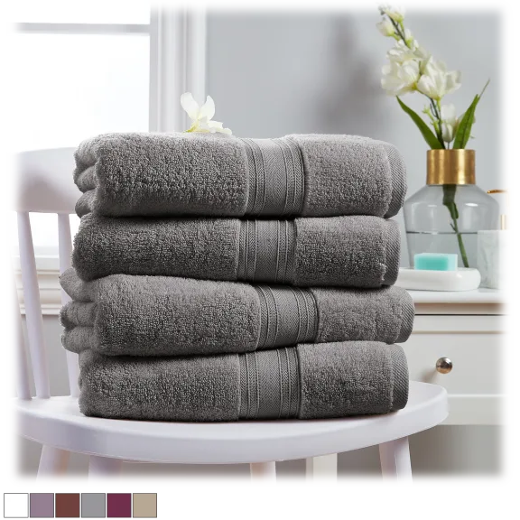 Spirit Linen Home 4-Piece Towel Set
