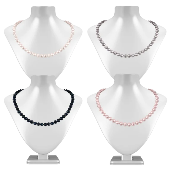 BUA BAY COLLECTION 7-8mm Classic Pearl Necklace with Magnetic Clasp